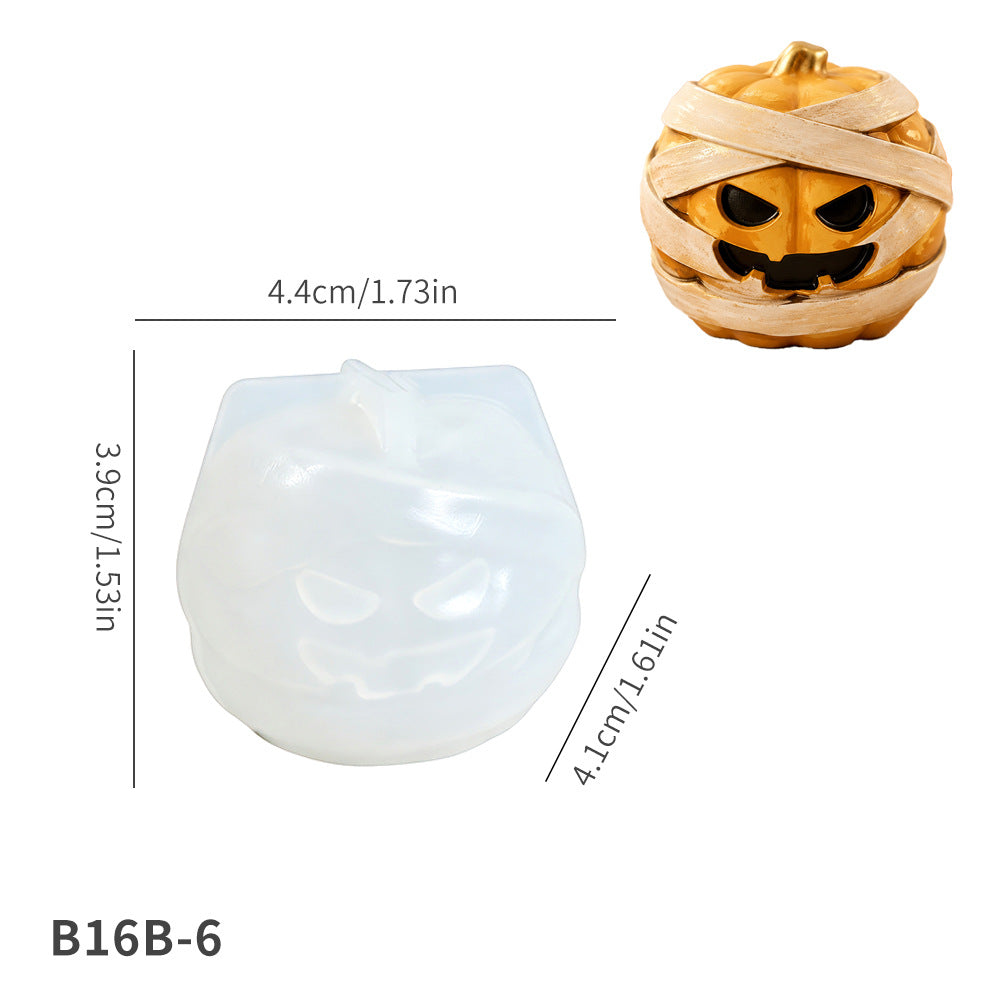 Pumpkin candle mold