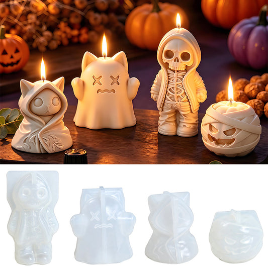 Pumpkin candle mold